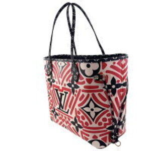 Louis Vuitton Red Neverfull Crafty Bag LV Tote